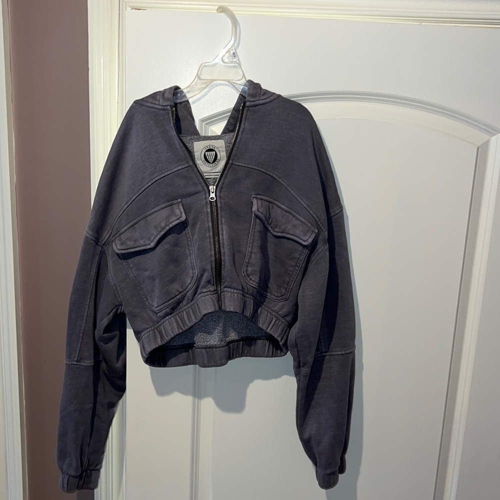 Purple Urban Outfitters Crop Hoodie, Size S